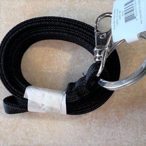 NWT Vera Bradley BLACK Lighten Up Lanyard